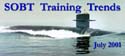 Newsletter banner for the July 2001 edition of SOBT Training Trends.